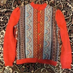 Colorful Patterned Women's Sweater